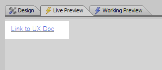 Modified hyperlink text in Live Preview